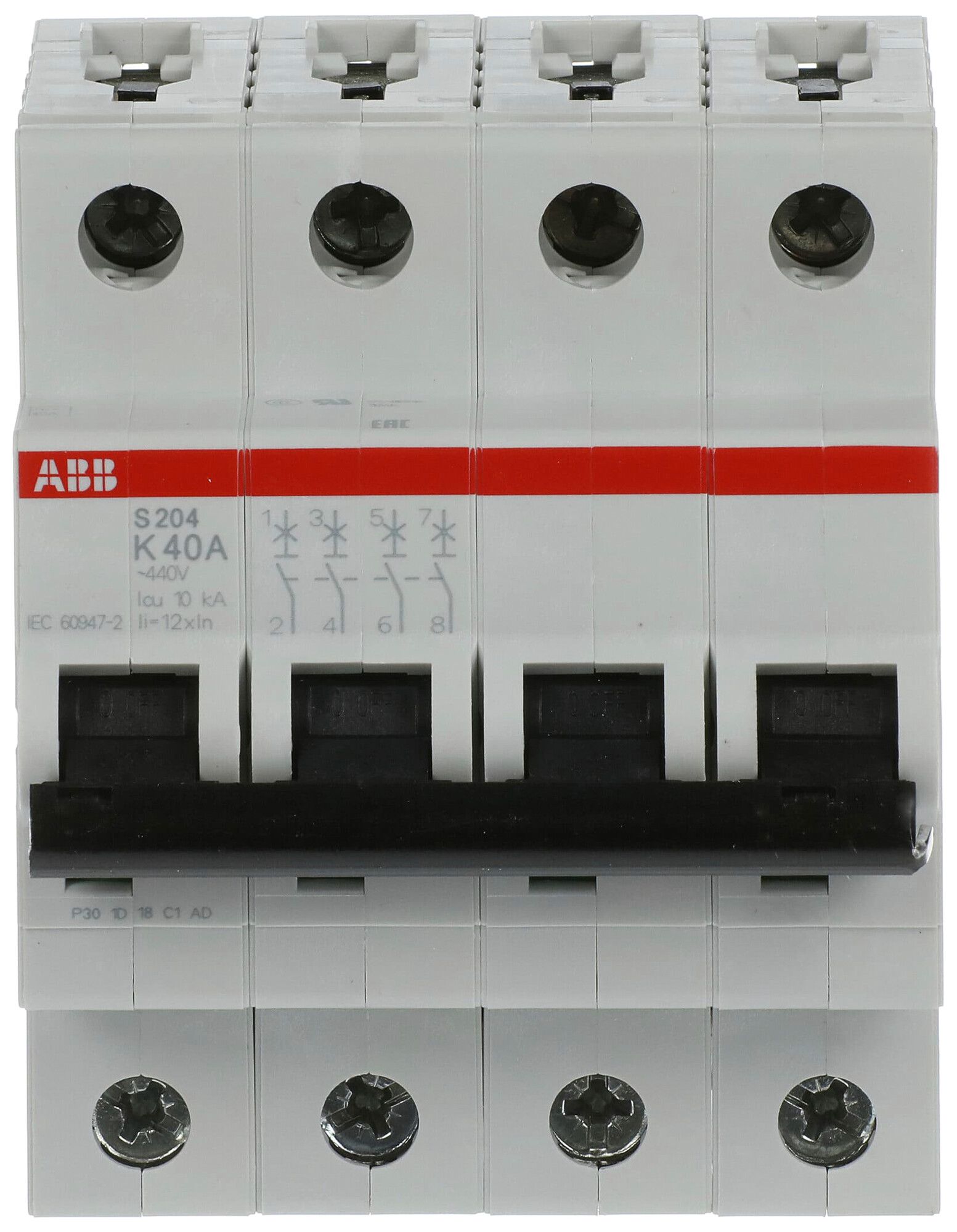 Leitungsschutzschalter ABB S204-K40 6kA