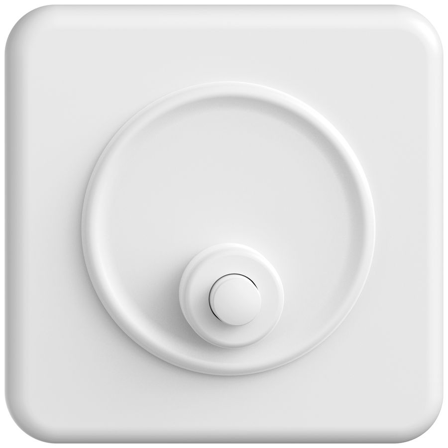 Poussoir de sonnerie ENC STANDARDdue SNAPFIX® 6A 250V bc