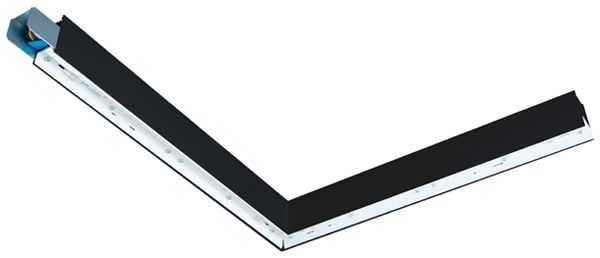 LED-Pendelleuchte SG Lineal suspended Corner 17W 1870lm 840 DALI 642mm schwarz