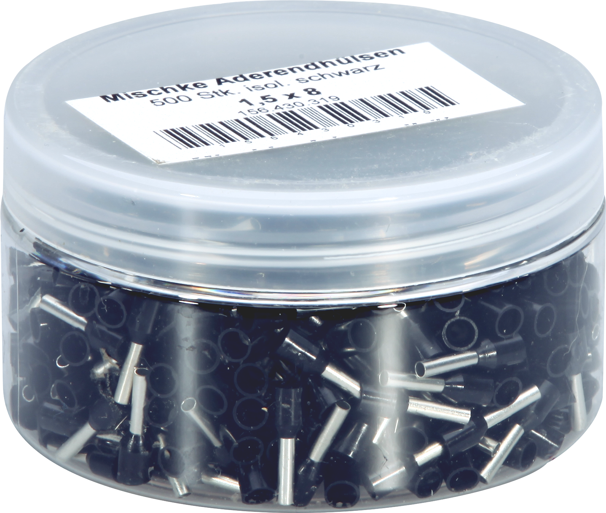 Embout de câble Mischke IE 1.5mm²/8mm Cu-étamé isolé noir