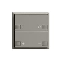 Frontset ON-OFF Dimmer 2K/2T ZEP EDIZIOdue dunkelgrau