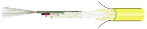 Kabel FO Universal H-LINE Cca 48×E9/125 Ø11.2mm 5000N gelb