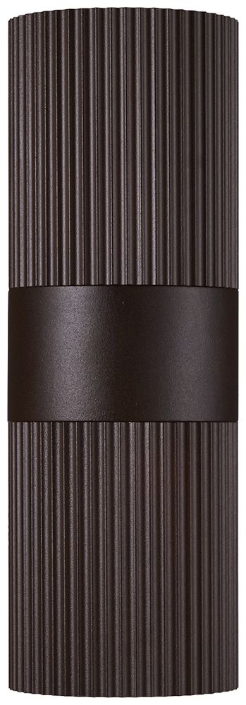 Applique Nordlux Kyklop Ripple 2×GU10 25W IP54 Ø86×140mm rouille