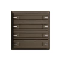 KNX-Taster RGB EDUE, 250mW, m.RGB-LED, m.Papiereinlage, 8×Taste, 1×Tastenb., cof