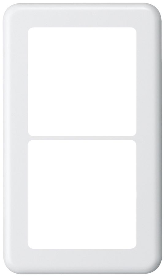 Plaque de recouvrement ENC 2×1 Hager basico 2×systo blanc