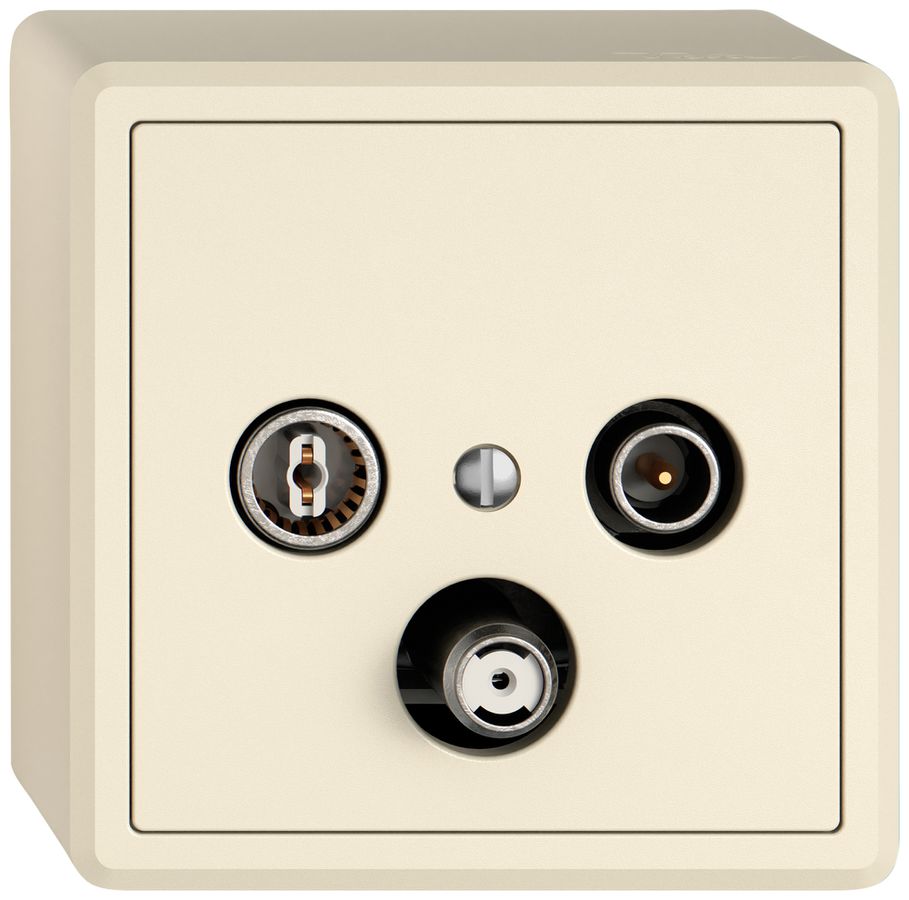 AP-Antennendose TV-R-SAT EDIZIO.liv SNAPFIX® DB52 Stichdose cr