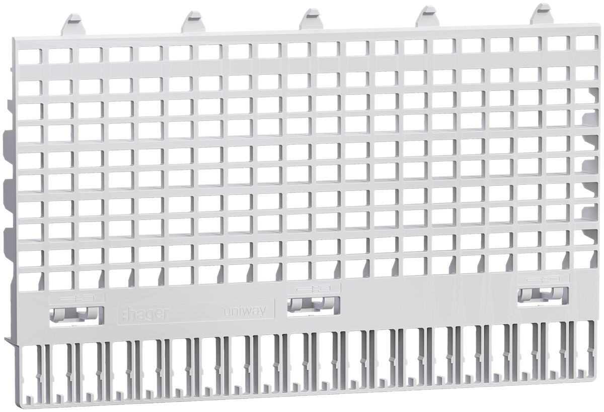 Griglia protettiva Hager uniway per zoccolo a innesto 180mm 20 posti