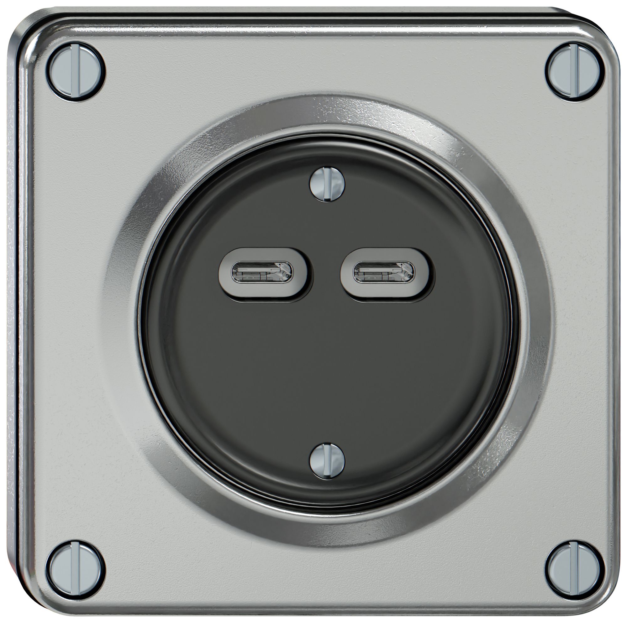 Presa di carica USB INC ELEMENT 2×USB-C 3600mA alluminio