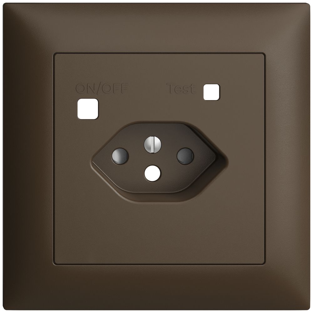 Kit frontale EDIZIOdue per presa FI FMI, T13, shutter, coffee