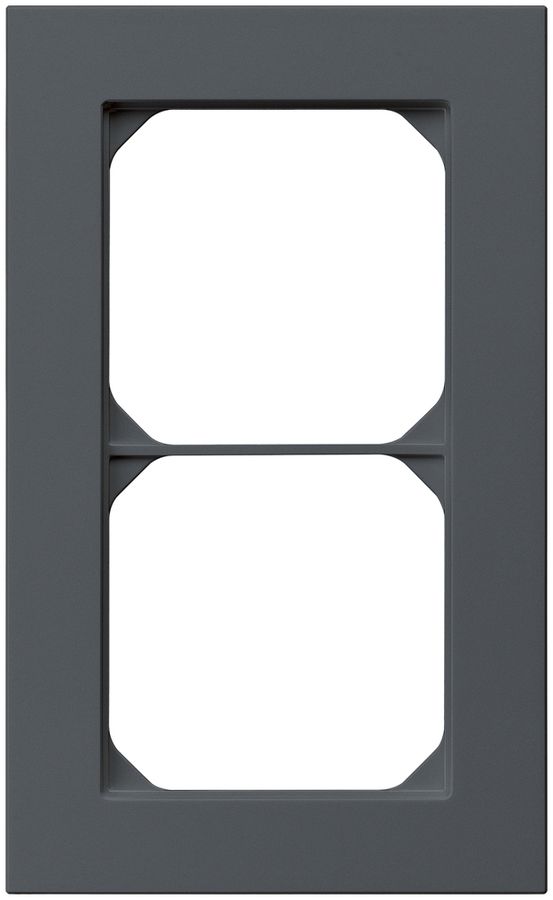 UP-Abdeckrahmen kallysto.pro 2×1 anthrazit 94×154mm