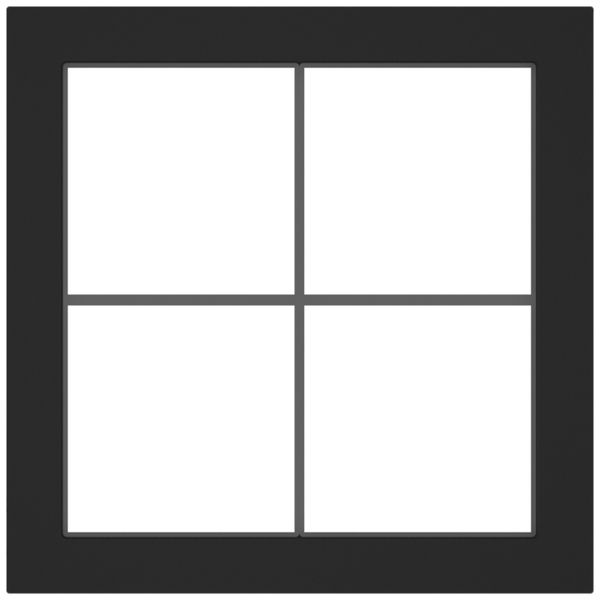 Abdeckrahmen SIDUS 2×2 schwarz