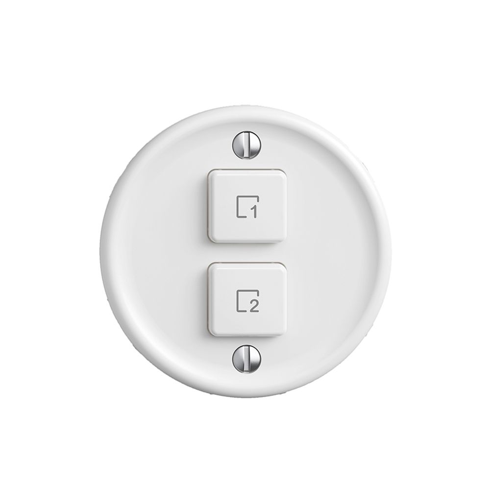 Kit recouvrement pour poussoir scène 2 scènes vert./2T Sdue Wiser blanc