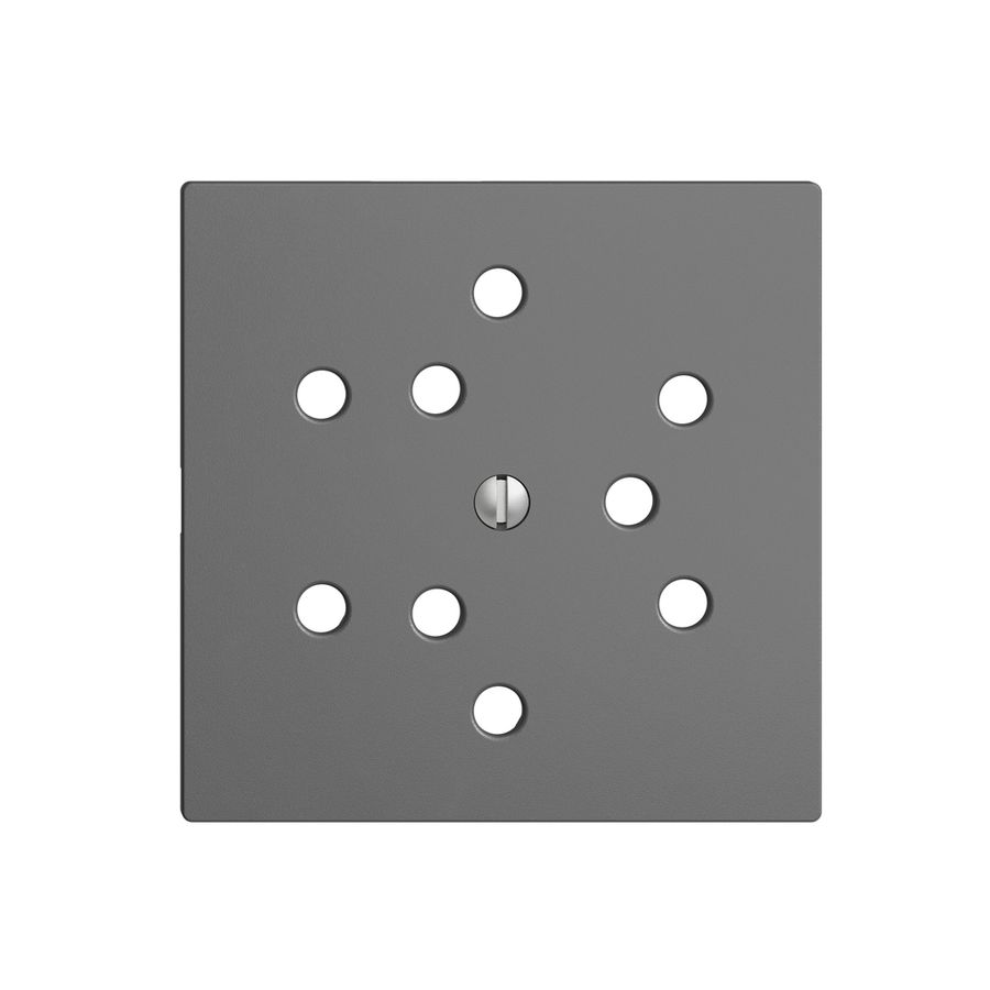 Frontplatte EDIZIOdue 3×T12 dunkelgrau mit Shutter