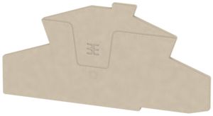 Plaque de fermeture Weidmüller série A AEP 2C 1.5 112.64×2.1mm, beige