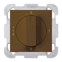Interruttore rotativo INC kallysto 1/1L marrone con manopola