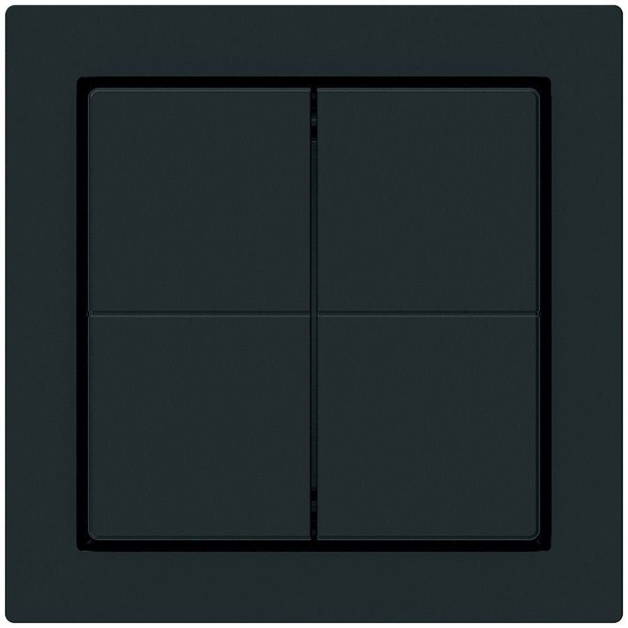 Pulsante senza fili Friends of Hue KAL, 4×, 60×60mm, nero