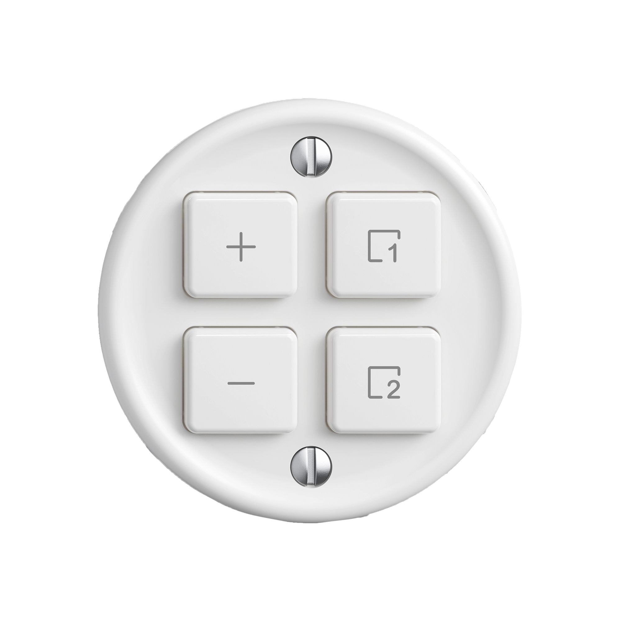 Montageset STANDARDdue Wiser SNAPFIX® f.Dimmer 1K Szene 4 Tasten ws