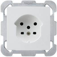 UP-Steckdose kallysto T15 weiss Schraubklemmen mit Befestigungsplatte