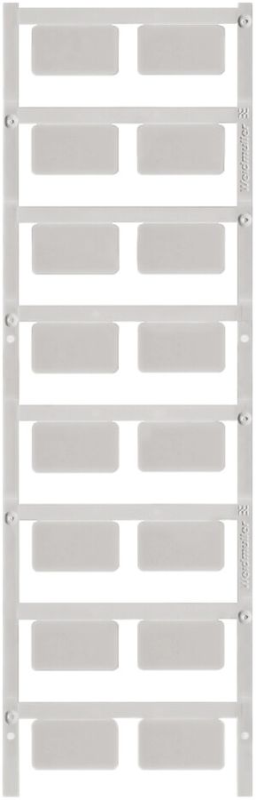 Marcatore per apparecchi Weidmüller MultiCard CC 15×27mm PA66 grigio