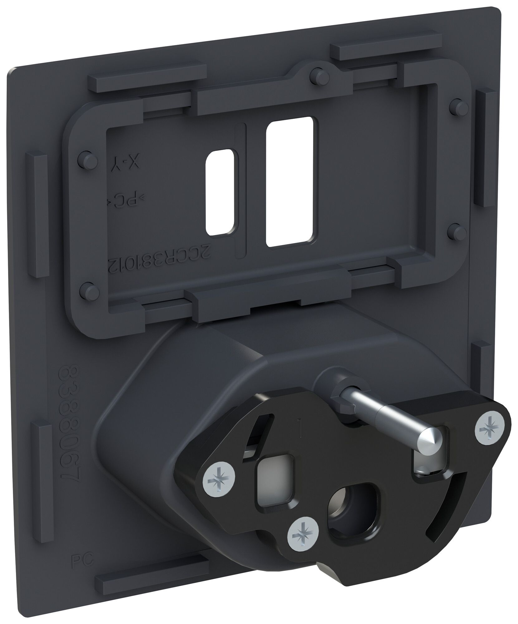 Kit frontale INC ABB Sidus USB-A+C + T13 60×60mm an IP20