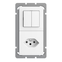 UP-Kombination EDIZIOdue 2×1 3+3 +T13 weiss