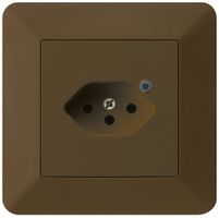 Presa INC Hager kallysto.trend 1×T13 illuminato C marrone
