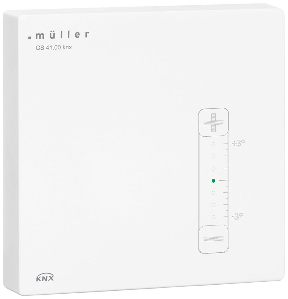 AP-Multisensor KNX müller GS 41.01 CO2/aL/rF/Temp/TP Regler weiss