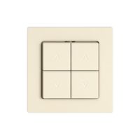 Storentaster EDIZIO.liv SNAPFIX® 10A 250V 4 Tasten 2 Kanäle cr