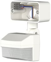 Module détecteur de mouvement Theben theLeda B 0…180° 3×12m Ø12m IP55 blanc