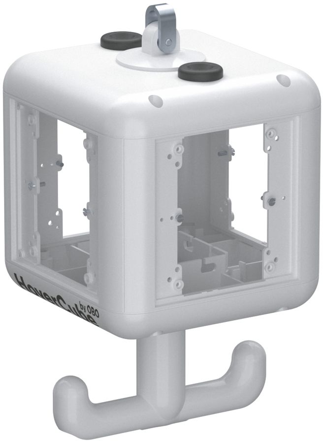 Gehäuse Bettermann HoverCube, mit Griff, leer 140×140×252mm, PA, reinweiss, IP20