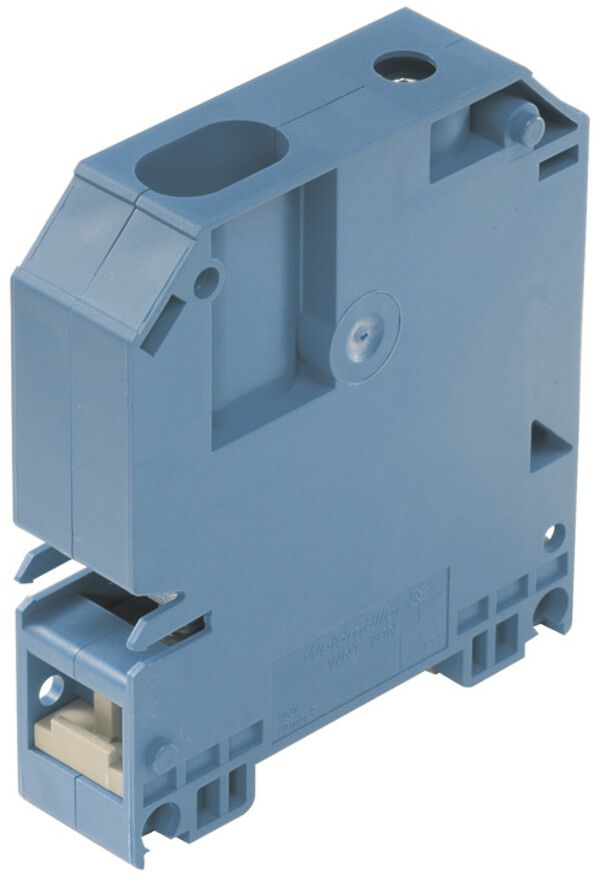 Borne de test sectionnable WM WNT barre collectrice 70mm² glissant TS35 bleu