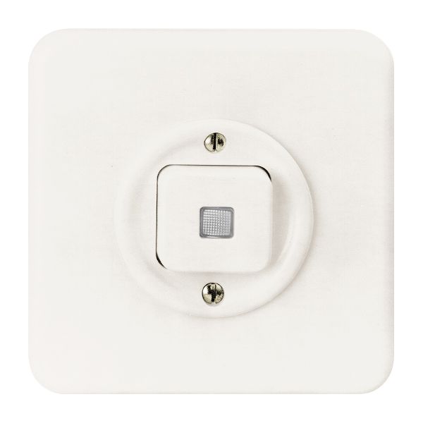 UP-Frontset FH weiss 86×86mm mit Frontlinse