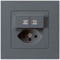 UP-Leuchtkombination 2×A-R/1P+T13 anthrazit kallysto.pro 2 Linsen