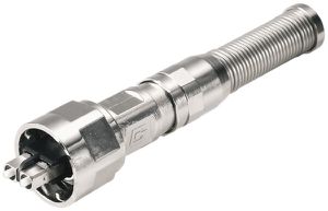 Spina LWL Weidmüller V1 Bayonett metallo SC-RJ POF, antipiega, IP67