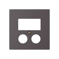 Placca frontale 2×coas+2×RJ45 kallysto HomeWay antracite