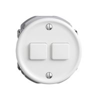 Bedienaufsatz zu Druckschalter STANDARDdue Wiser 2K 2T ws