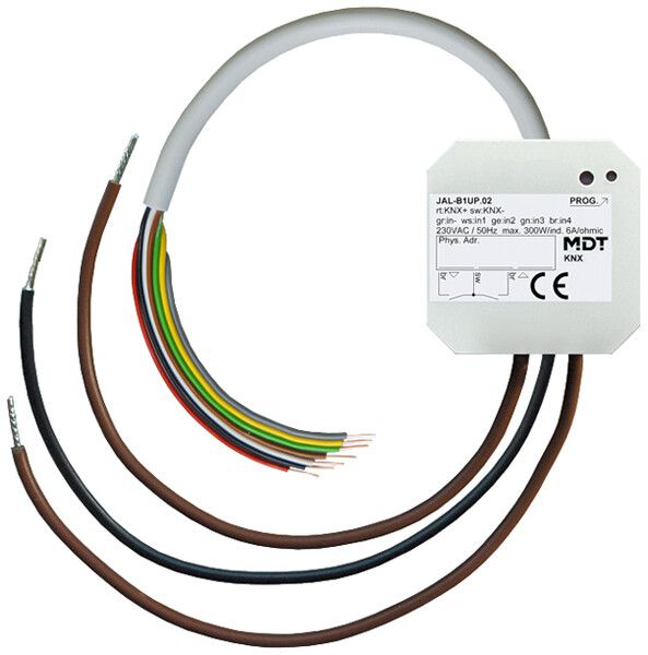 Attuatore per persiana KNX INS MDT JAL-B1UP.02 1-can 6A 300W 230VAC