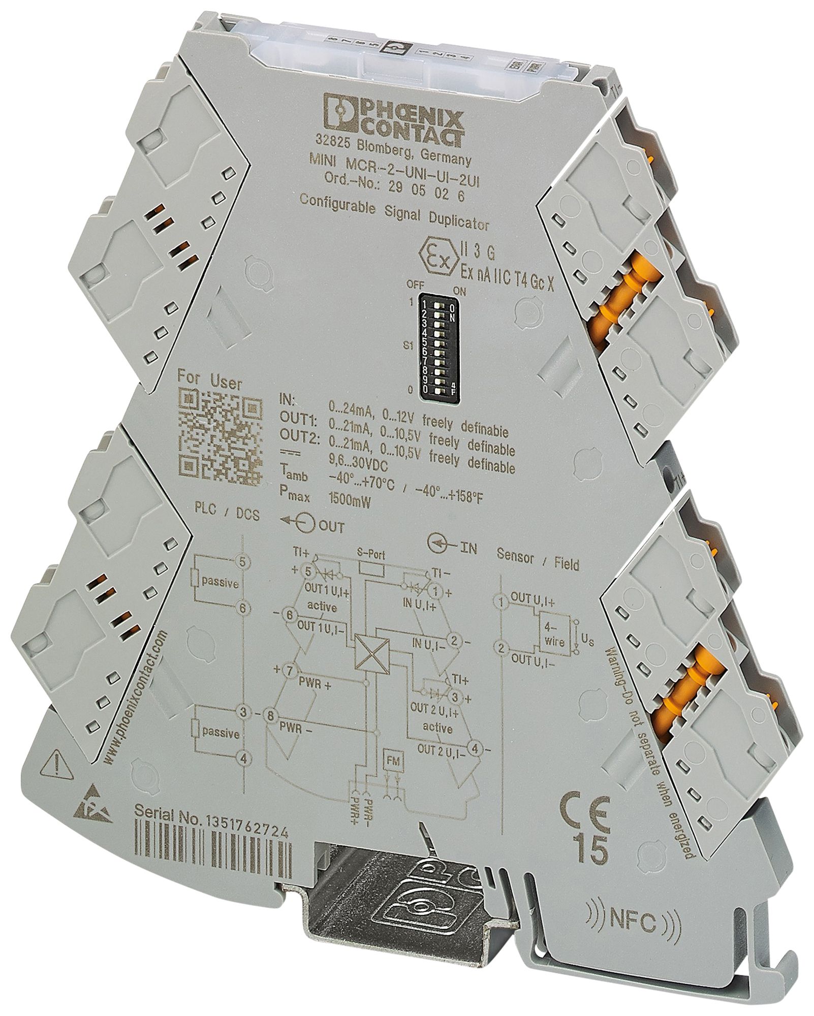 Duplicatore di segnale PX MINI MCR-2-UNI-UI-2UI