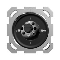 Interrupteur rot.ENC STANDARDdue 0/1L noir, pour serrure de sûr, sans cyl