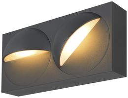 LED-Wandleuchte SLV LID I 29W 1700lm 2700/3000K IP65 DIM 90×255mm anthrazit