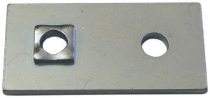 Verbindungsplatte 25×50×3mm, Ø2×6,5mm