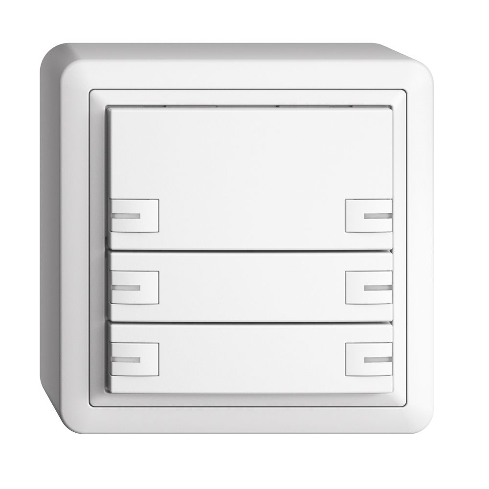 AP-KNX-Taster RGB EDUE, 250mW, m.RGB-LED, 6×Taste, 1×Tastenb., ws