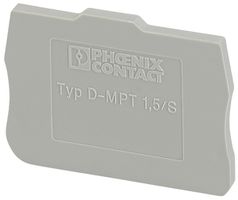 Piastra terminale Phoenix Contact D-MPT 1.5/S grigio per MPT 1.5