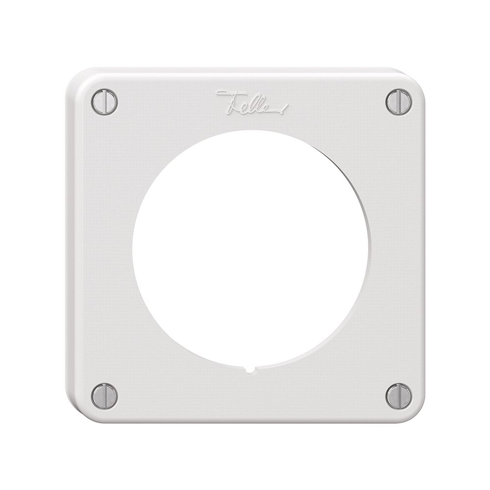 Deckel NEVO, f.Signallampe, m.Schrauben & Dichtung, m.weisser Dichtung, weiss