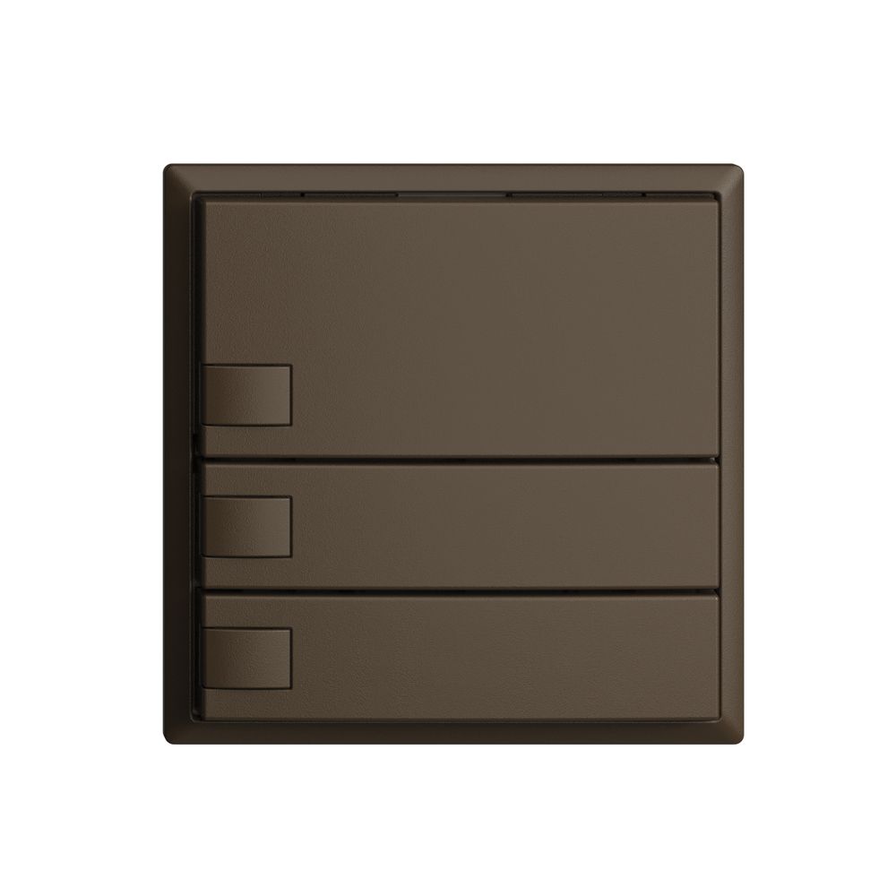 Poussoir ENC KNX 3× EDIZIOdue coffee RGB sans LED