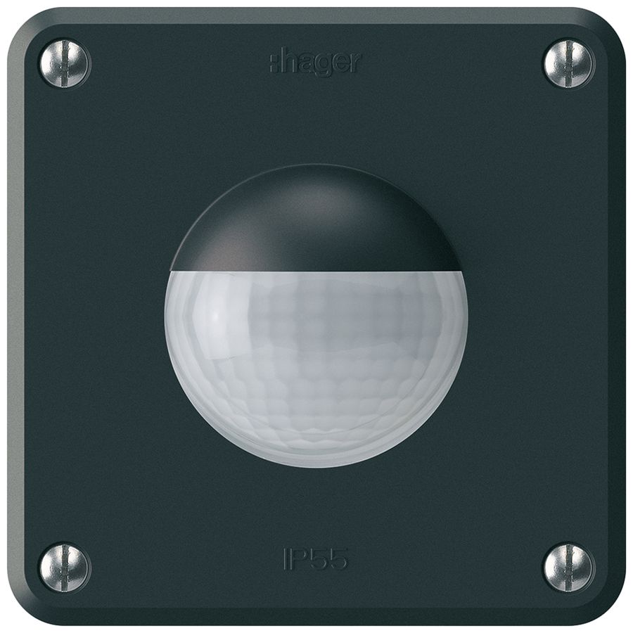 UP-Bewegungsmelder Hager robusto IP55 C 3-Draht schwarz