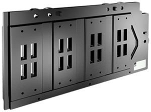 Support pour rail Rittal SV 9686.010 4P 80mm pour E-Cu 10×30mm 2pcs