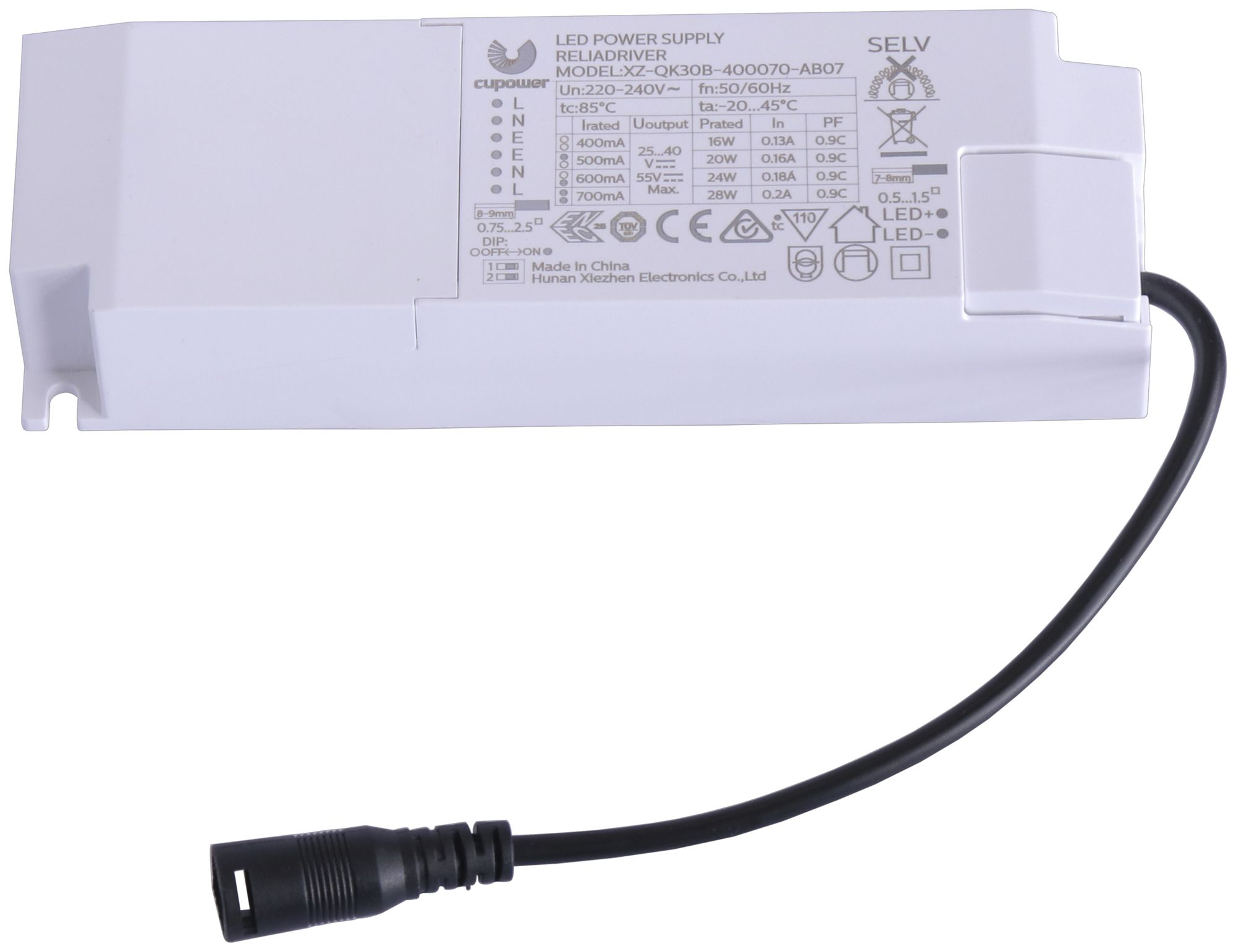 Convertitore LED DOTLUX CB IP20 16…28W 25…40V