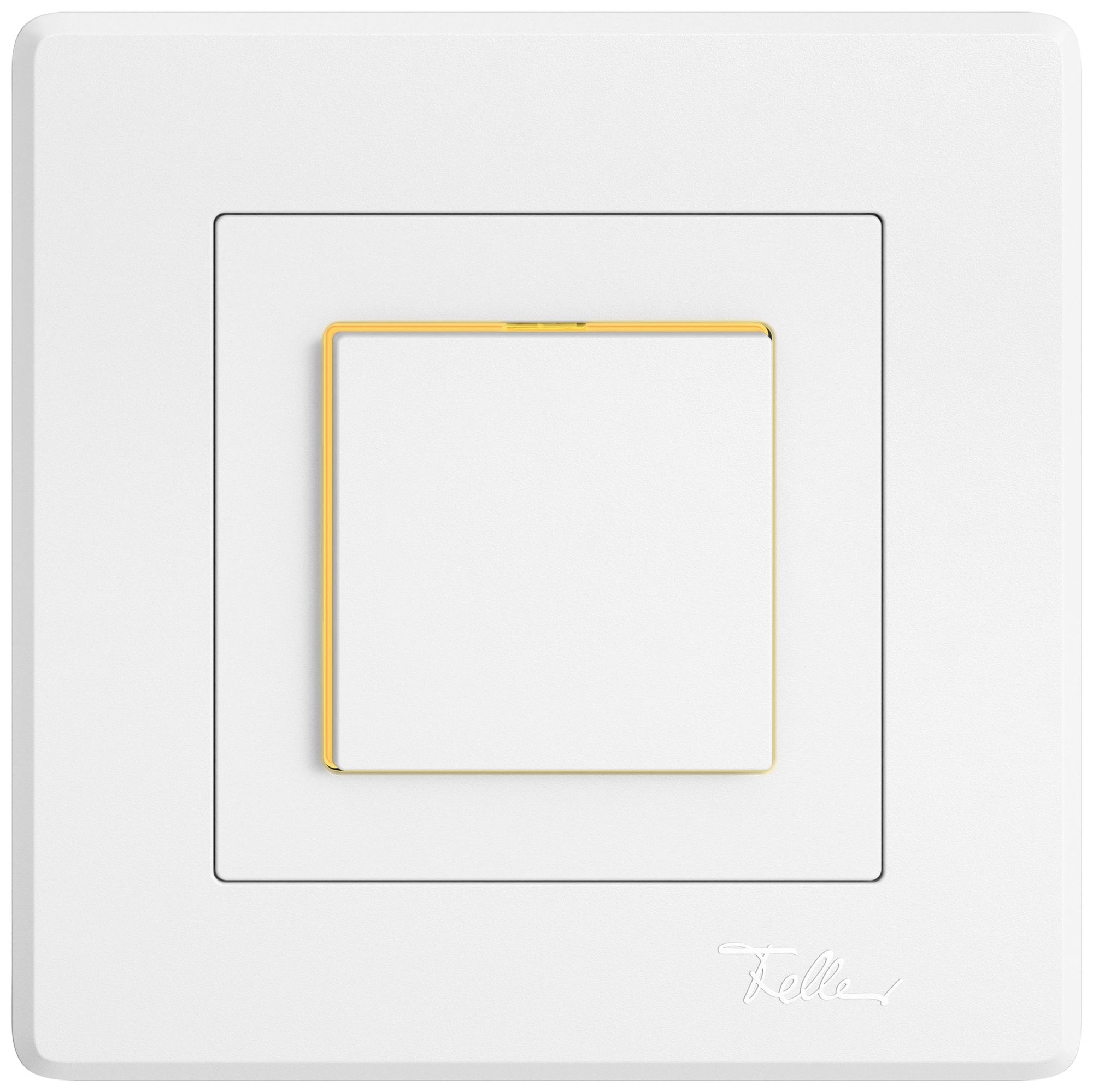 Poussoir ENC EDIZIO.liv SNAPFIX® ARL/1P éclairage latéral jaune bc