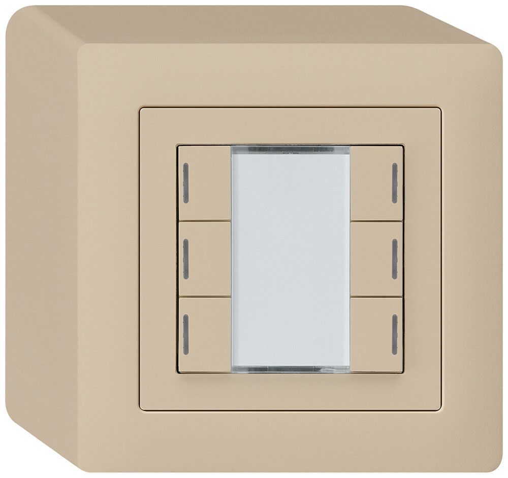 AP-Taster kallysto KNX 6×beige RGB LED s/e-link